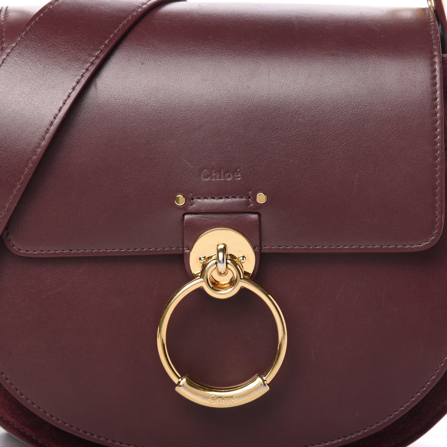 Calfskin Large Tess Bag Burnt Brown