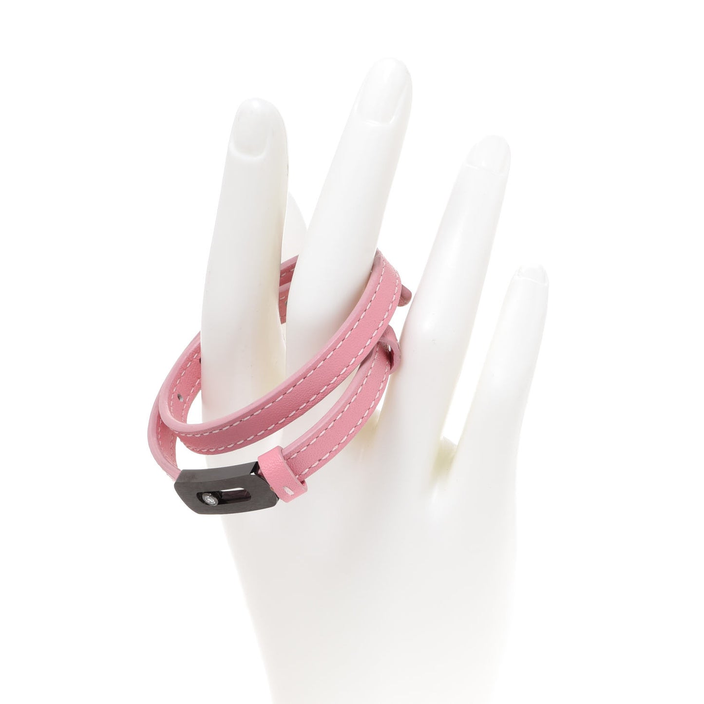 Graphite Titanium Diamond Suede My Move Bracelet Baby Pink Taupe