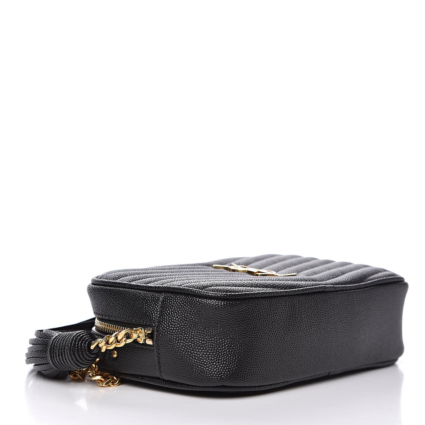 Grain De Poudre Matelasse Monogram Mini Lou Camera Bag Black