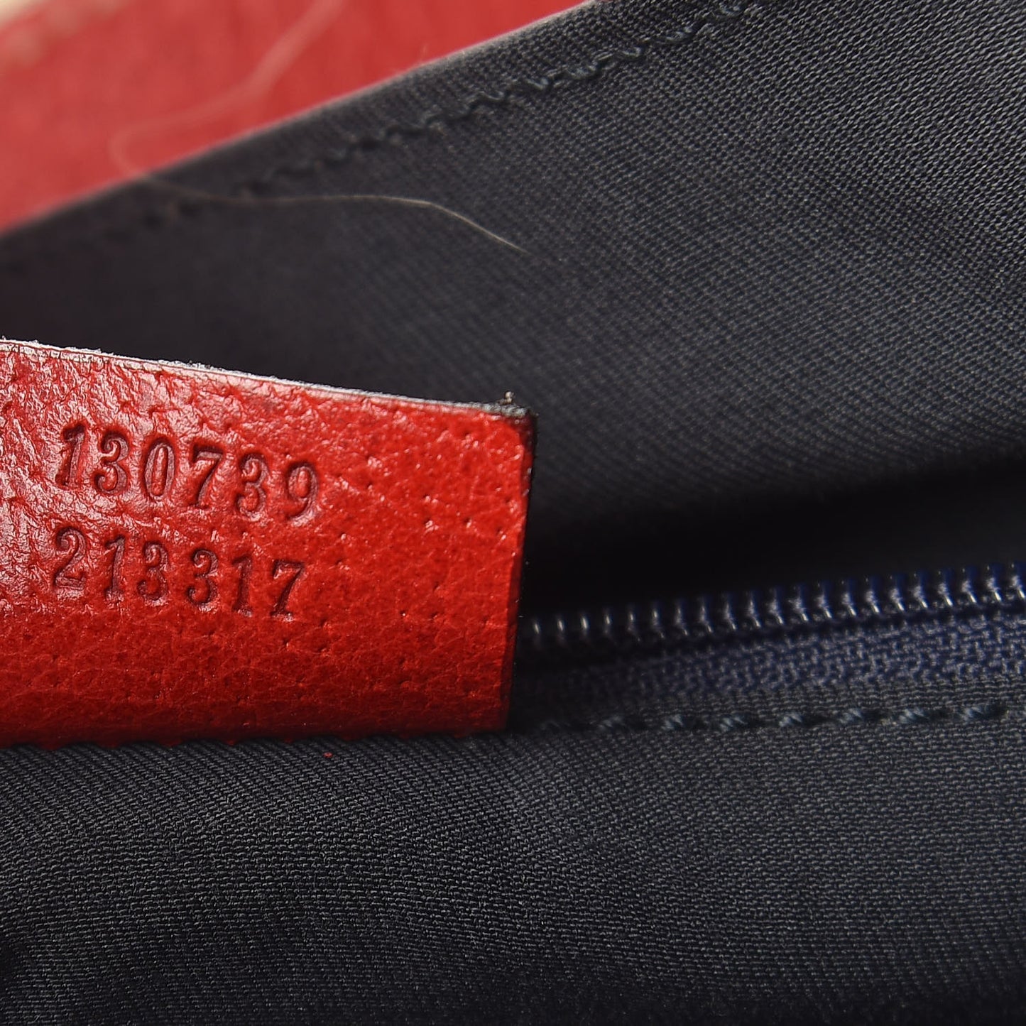 Monogram Abbey Small Tote Navy Red