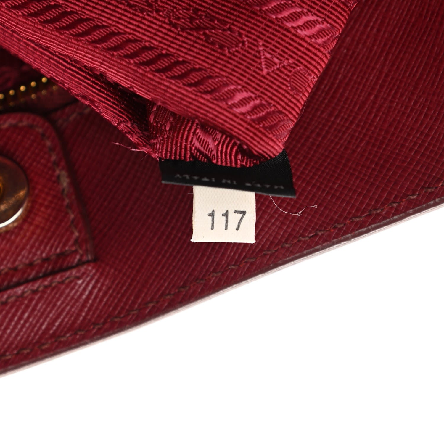 Prada Saffiano Lux Large Tote Cherry 8 of 24
