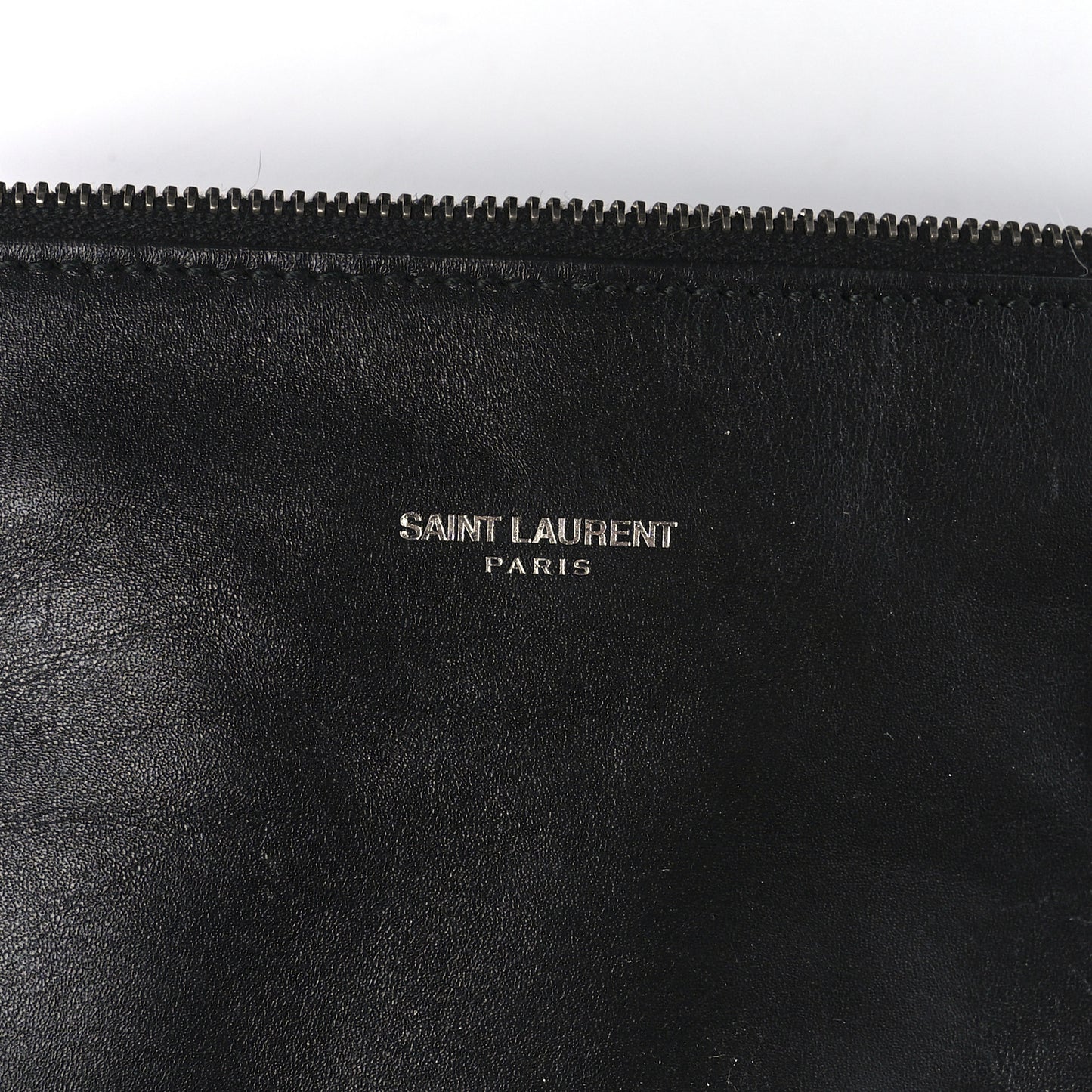 Calfskin Suede Studded Reversible East West Shopping Tote Black