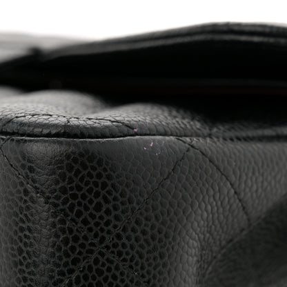 Chanel Caviar Quilted Jumbo Double Flap Black 14 of 14