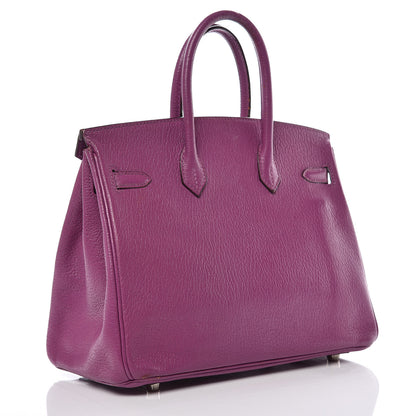 Hermes Chevre Mysore Birkin 25 Cyclamen 3 of 43