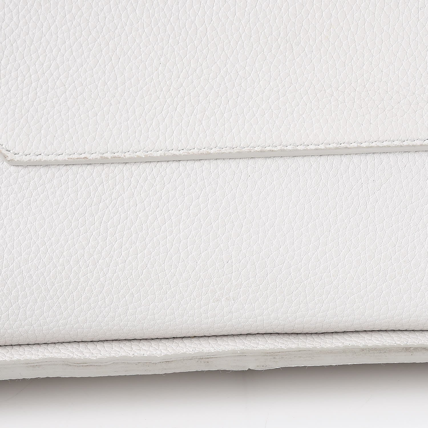 Celine Baby Grained Calfskin Small Tri-Fold Bag White 14 of 16
