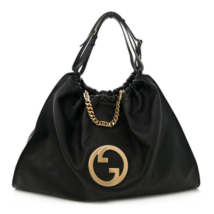 Gucci Calfskin Large Blondie Tote  Black 1 of 13