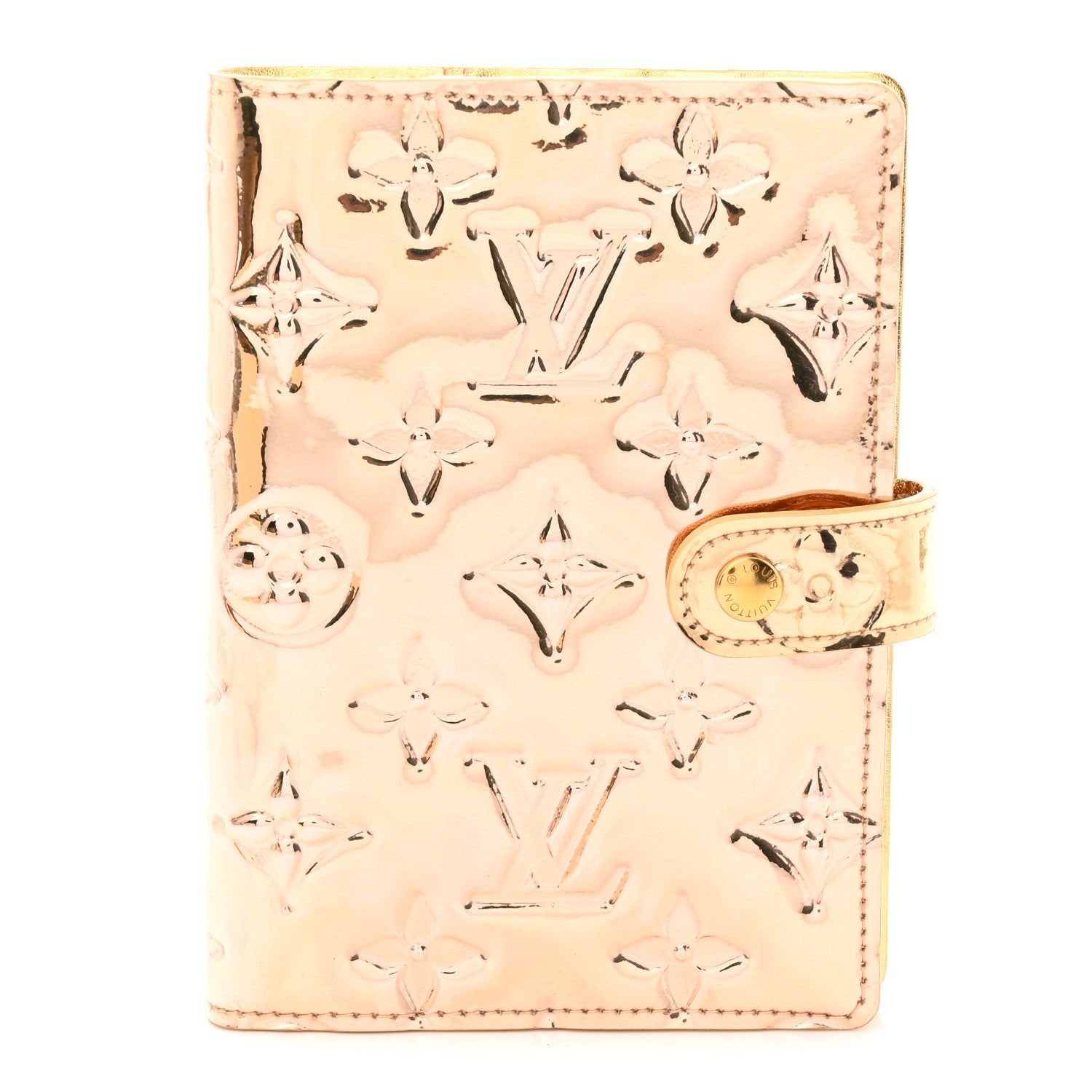 Louis Vuitton Monogram Miroir Small Ring Agenda Gold 1 of 8