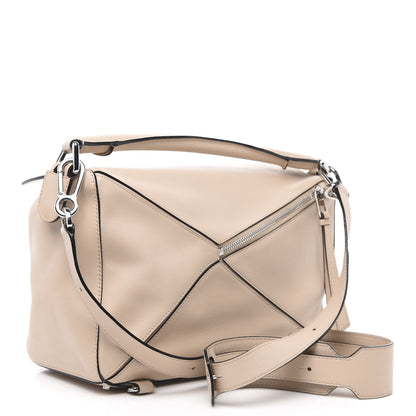 Loewe Calfskin Medium Puzzle Bag Light Oat 4 of 13