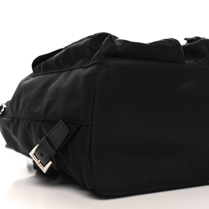 Prada Nylon Vela Medium Backpack Black 9 of 11
