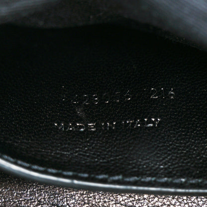 Saint Laurent Waxed Calfskin Matelasse Chevron Medium Monogram College Bag Fog Gray 7 of 10