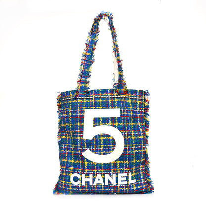 Chanel Tweed N°5 Tote White Multicolor 1 of 10
