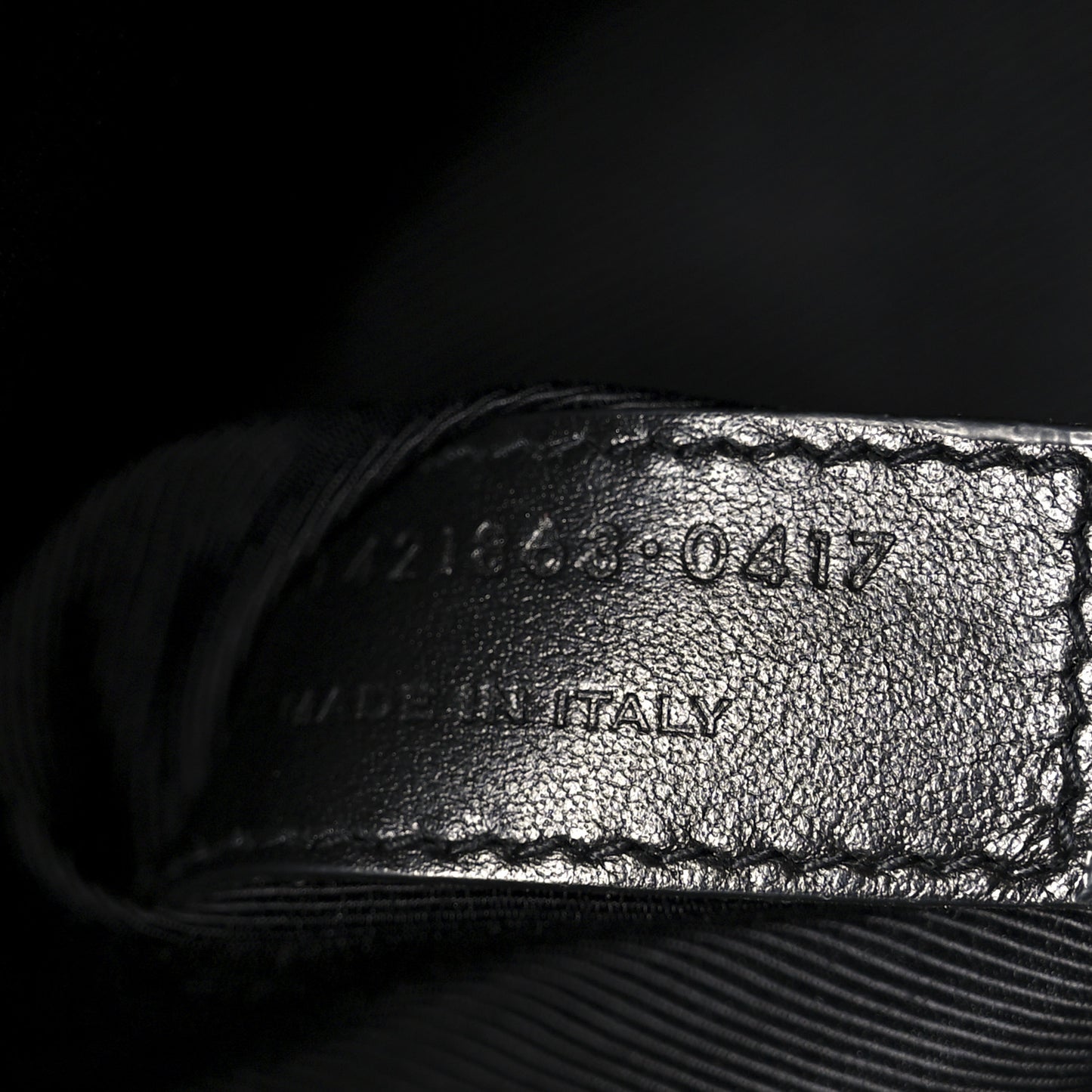 Grained Calfskin Baby Sac De Jour Black