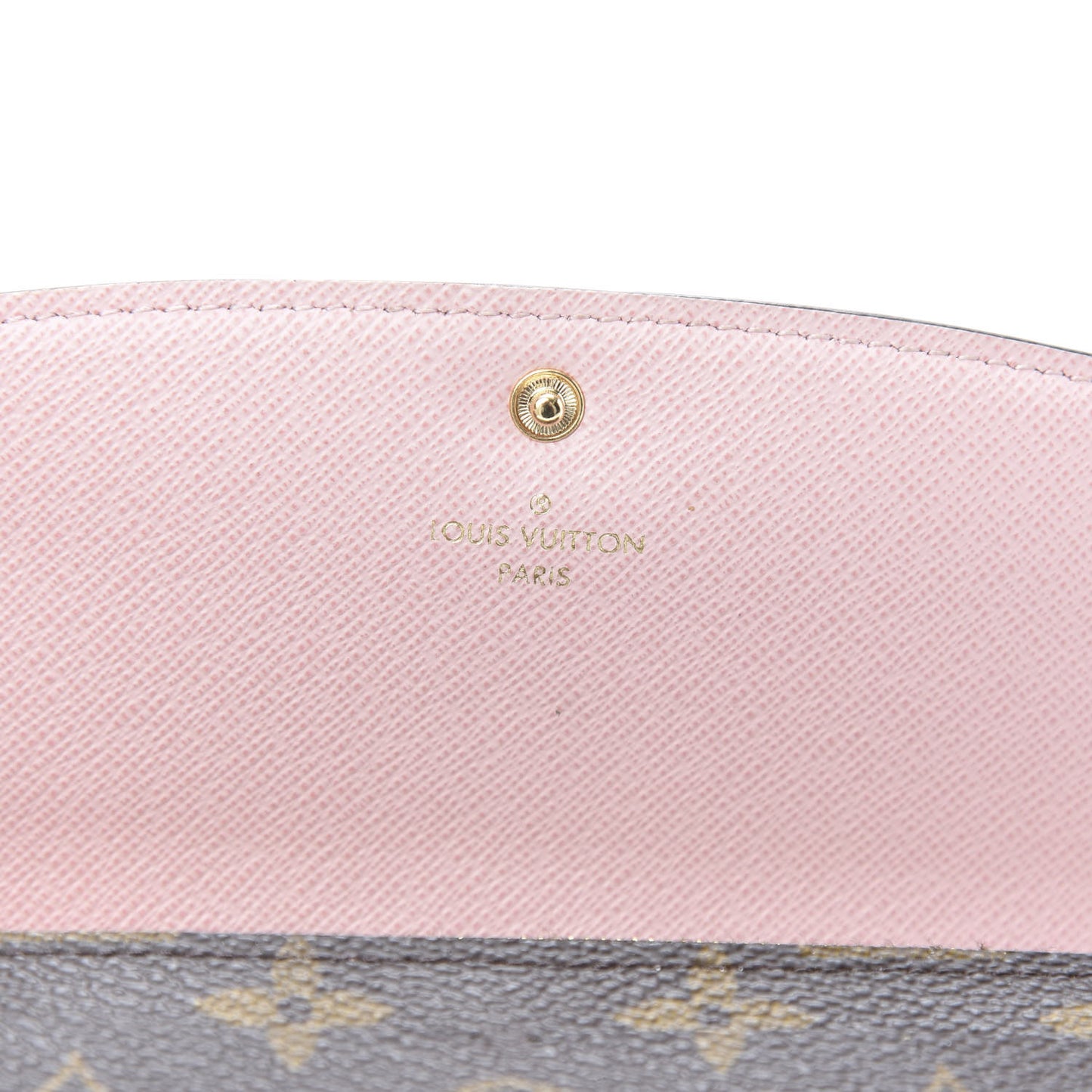 Monogram Emilie Wallet Rose Ballerine