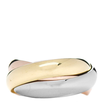 Cartier 18K Pink Yellow White Gold Classic Trinity Ring 63 10.25 3 of 5