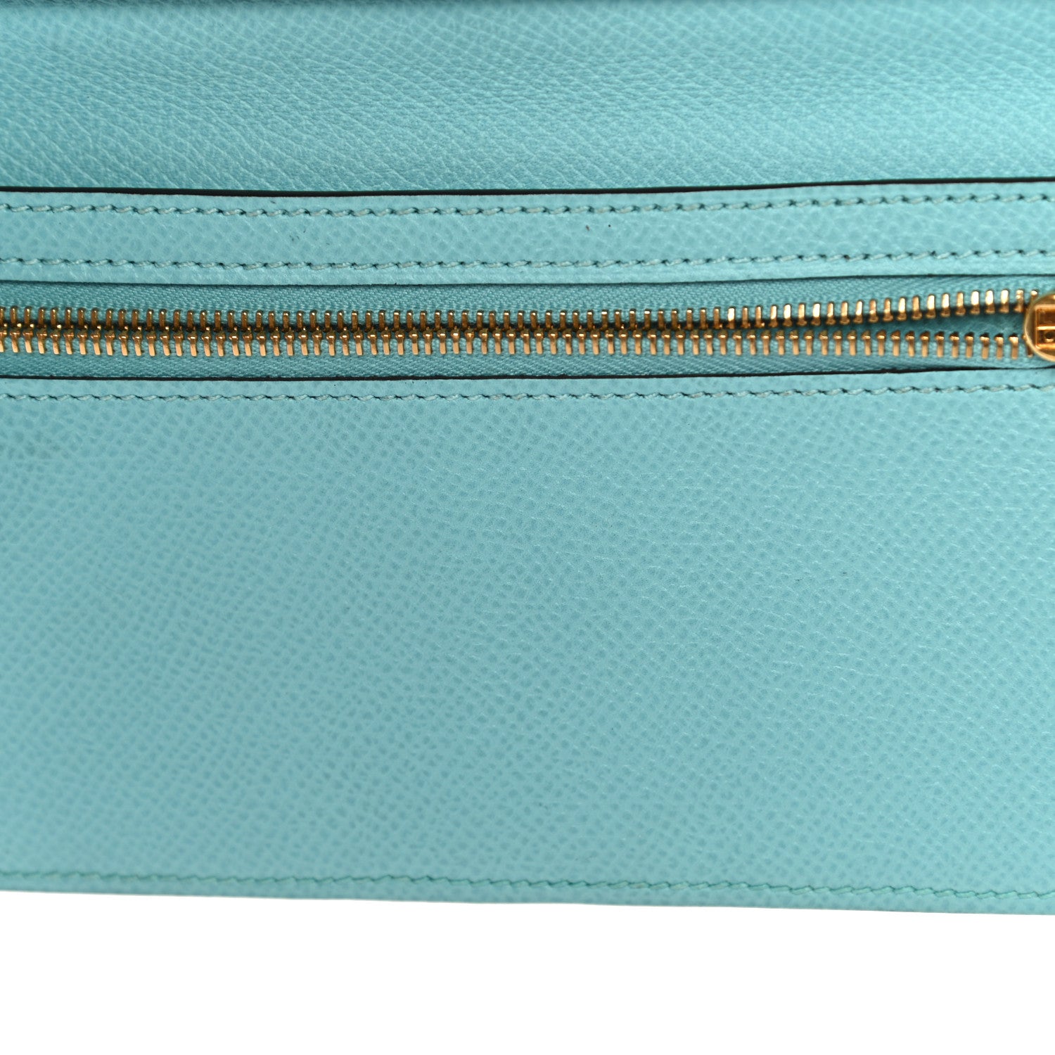 Hermes Epsom Bearn Gusset Wallet Bleu Atoll 10 of 12