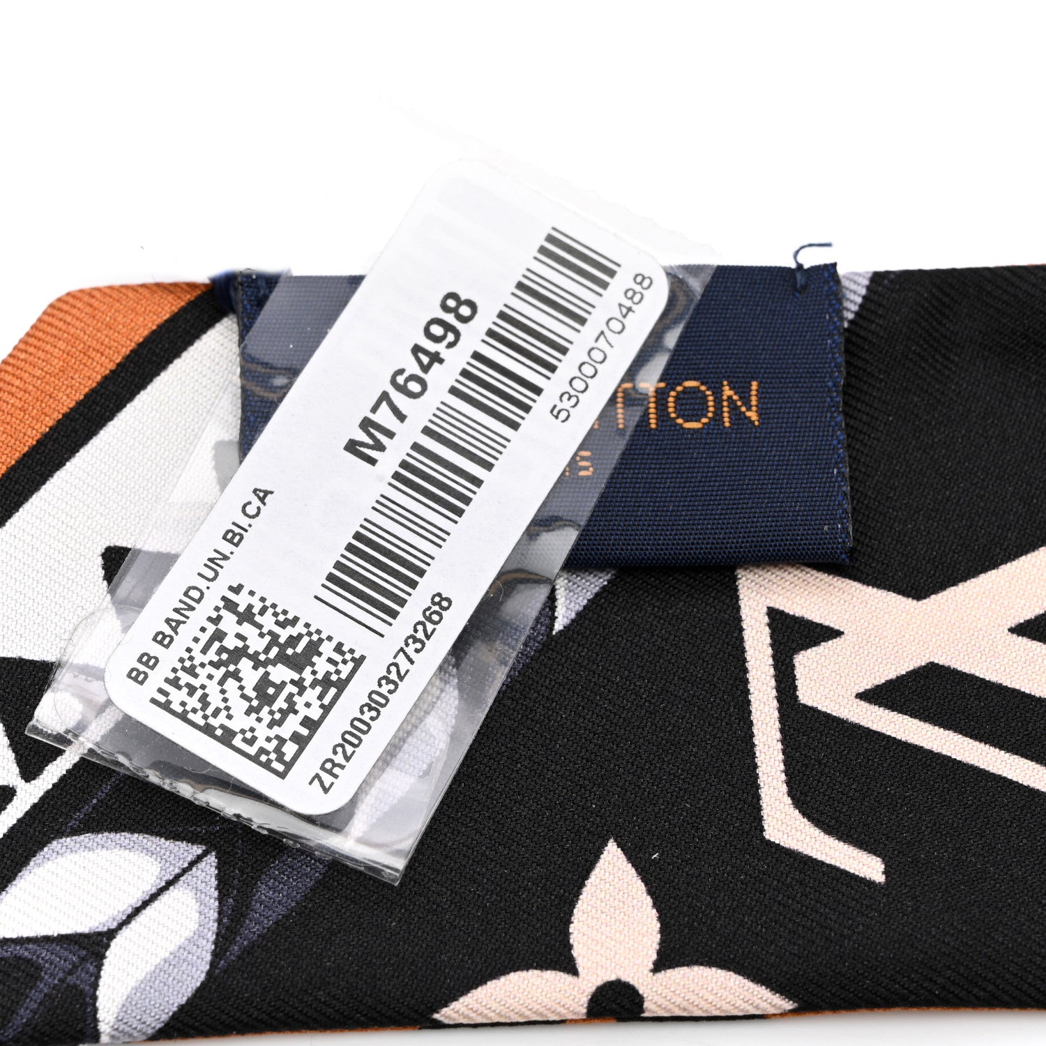 Louis Vuitton LOUIS VUITTON Silk Monogram LV Crafty Bi Color BB Bandeau Caramel Black 3 of 4