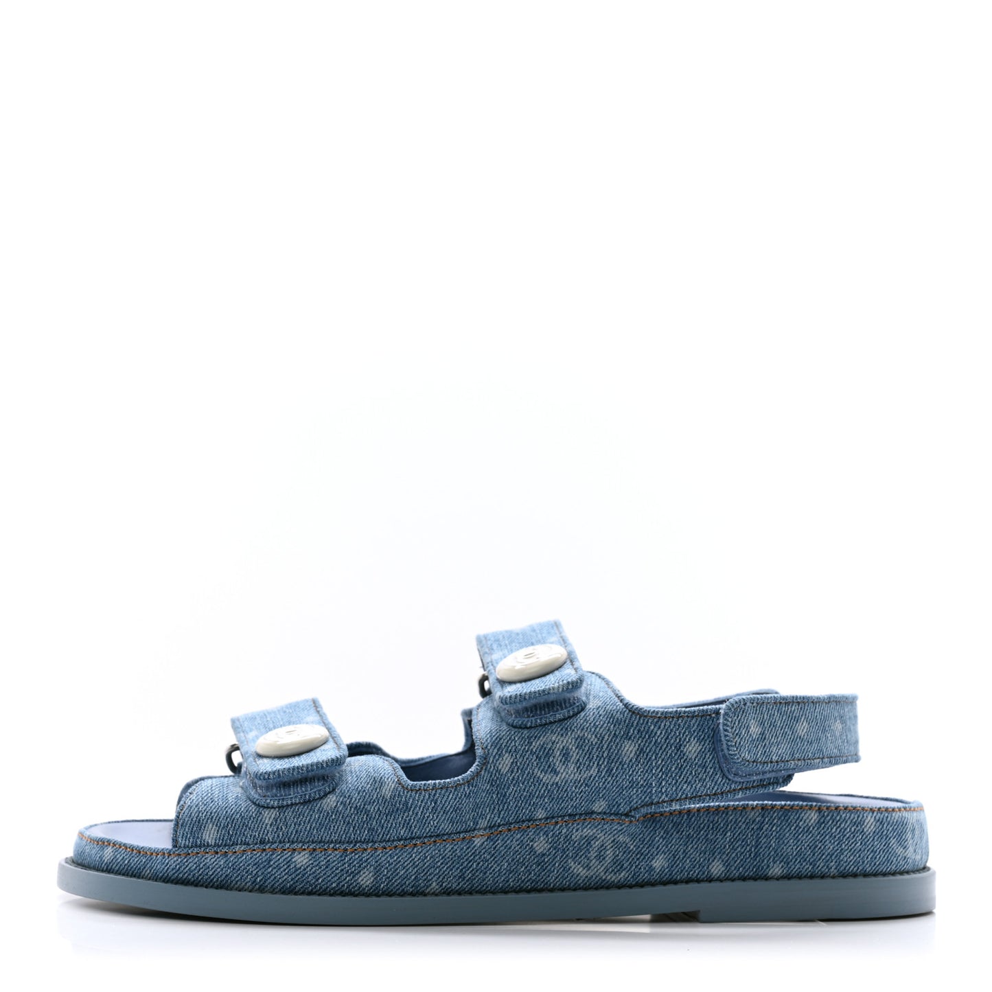 Denim CC Dad Sandals 40 Light Blue
