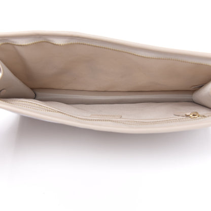 Chanel Tweed PVC Lambskin Wristlet Pouch Beige 5 of 11