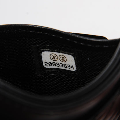 Chanel Lambskin Chevron Card Holder So Black 7 of 8