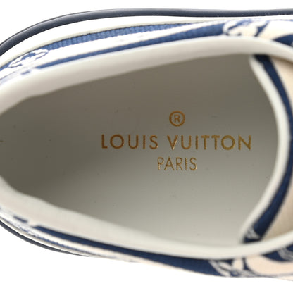Louis Vuitton Canvas Escale Stellar Sneakers 37 Blue 7 of 8