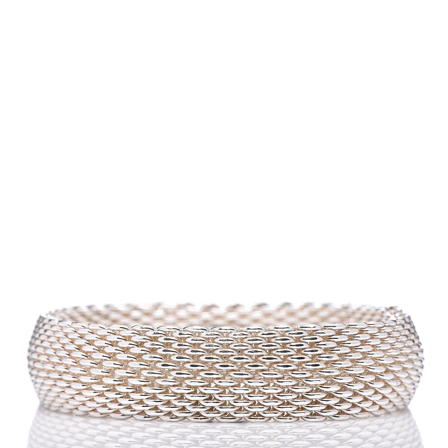 Tiffany Sterling Silver Somerset Mesh Bracelet 3 of 4