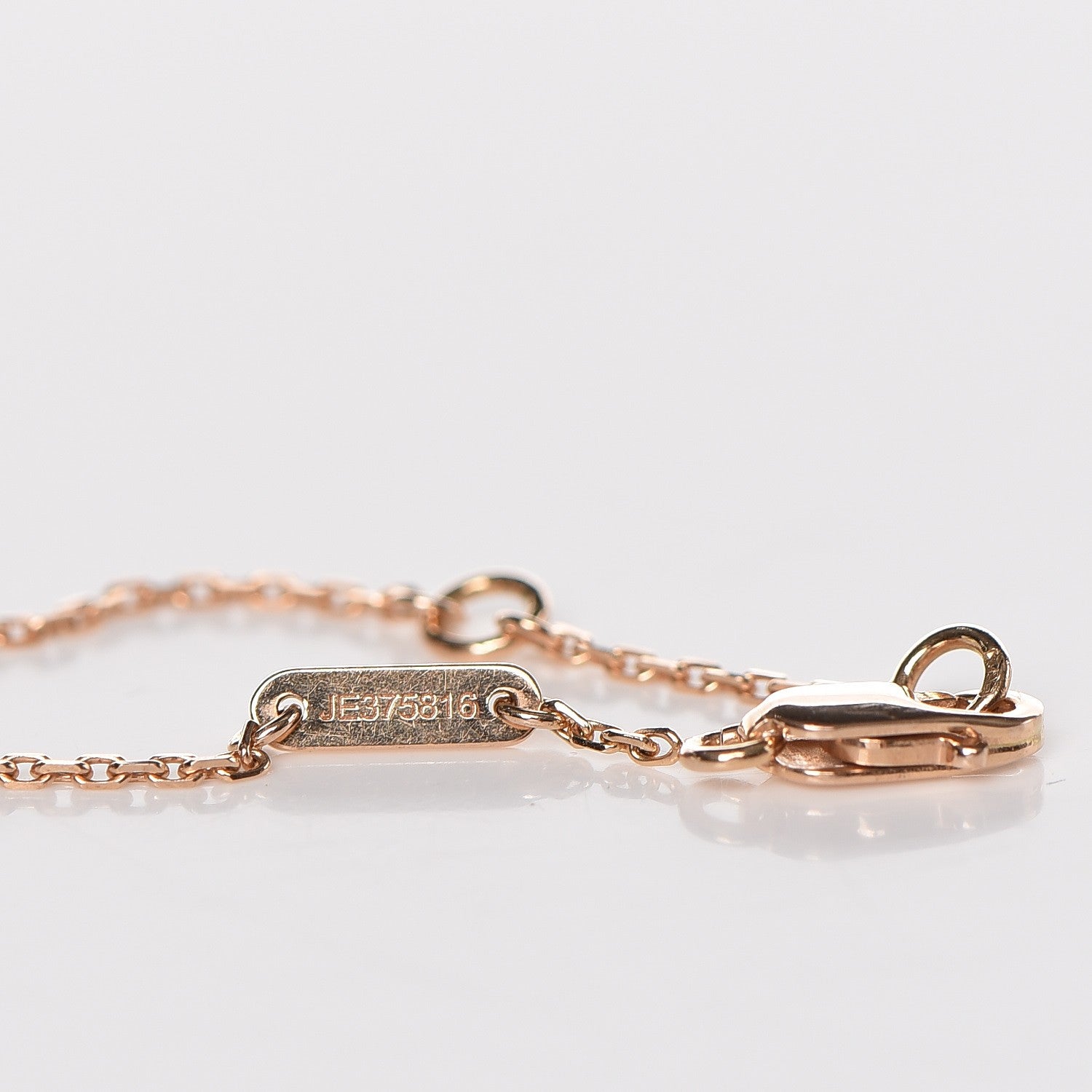Van Cleef & Arpels 18K Rose Gold Carnelian Sweet Alhambra Heart Bracelet 13 of 13
