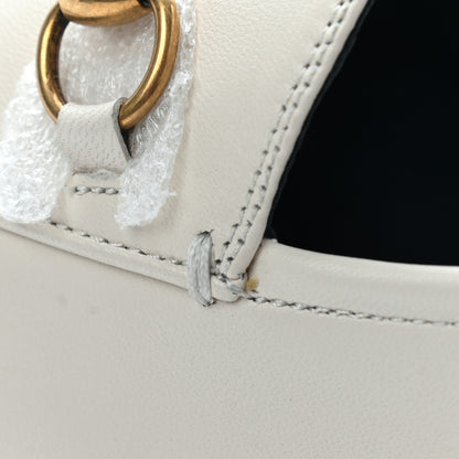 Gucci Lambskin Womens Brixton Horsebit Loafers 36.5 Mystic White 10 of 13