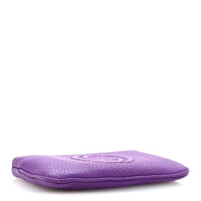 Gucci Pebbled Calfskin Soho Key Case Purple 4 of 9