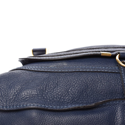 Chloe Calfskin Large Marcie Satchel Royal Navy 11 of 11