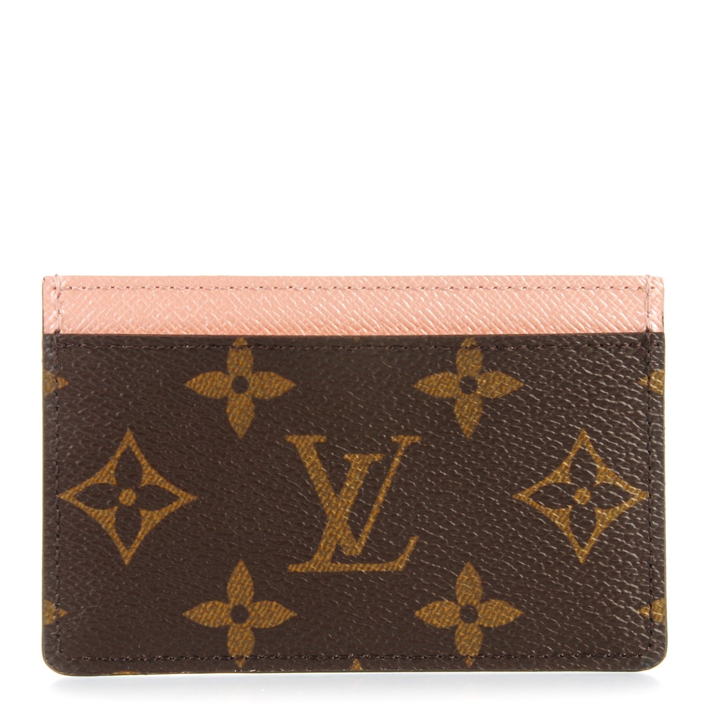 Monogram Card Holder Rose Nacre