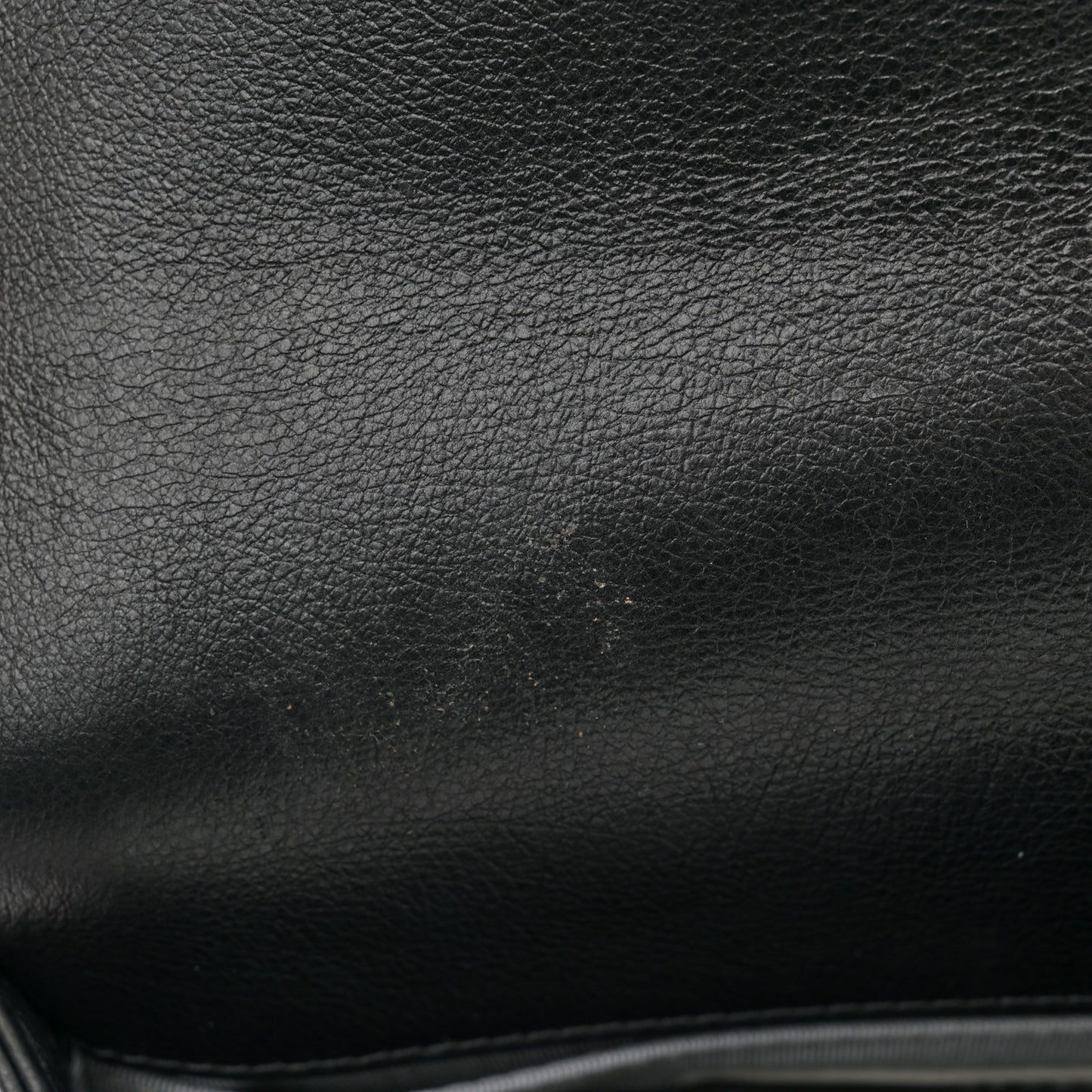 Calfskin Quilted Small Boy Flap Black