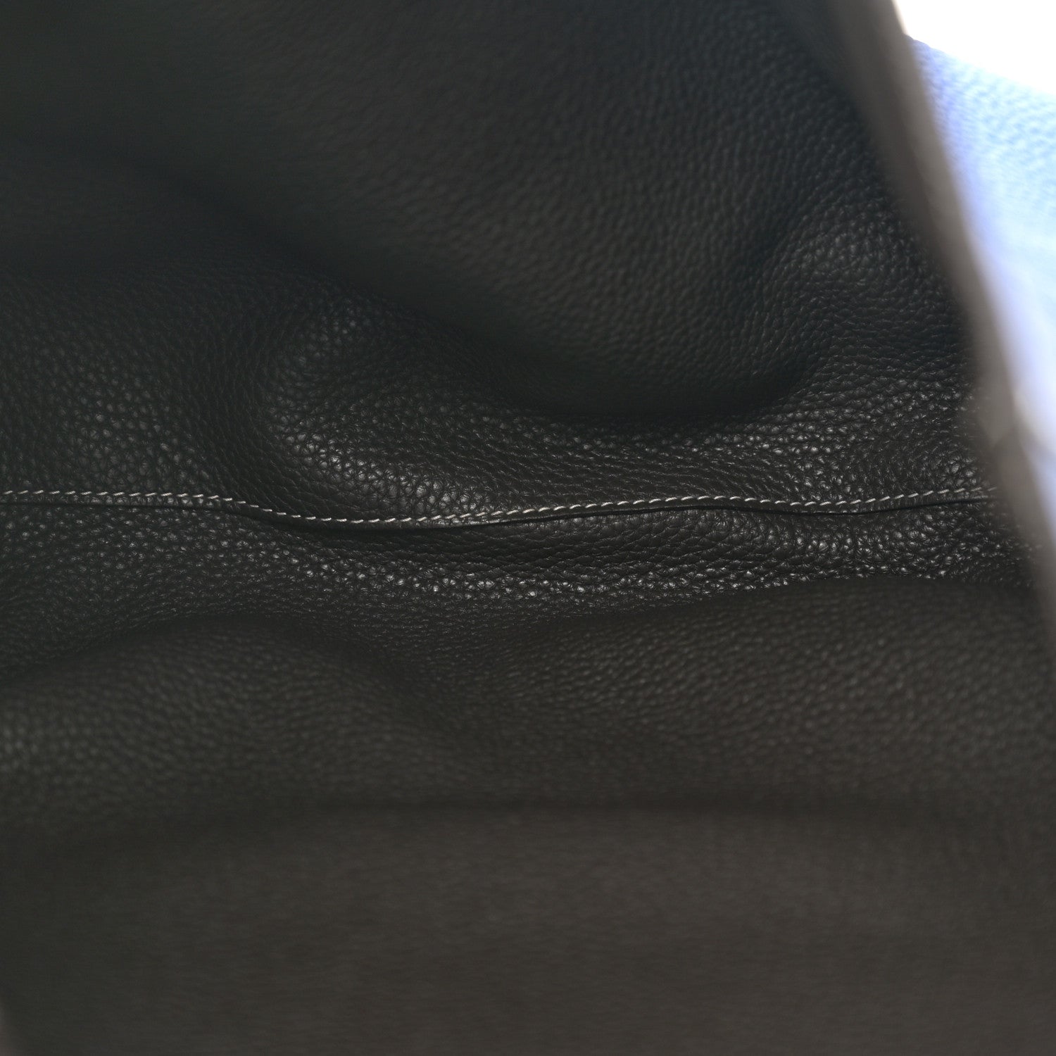 Hermes Taurillon Clemence Double Sens 36 Reversible Tote Graphite Bleu Electrique 8 of 16