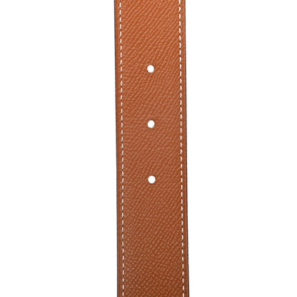 Hermes Epsom Swift 32mm Belt Strap 85 Gold Black 4 of 6