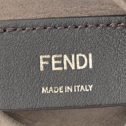 Fendi Vitello Grace F is Fendi Bi-Color FF 1974 Embossed Grande Mon Tresor Bucket Bag Maya Black Fragola 6 of 11