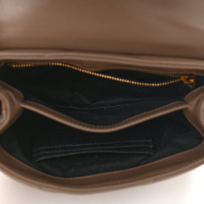 Saint Laurent Calfskin Y Quilted Monogram Toy Loulou Crossbody Bag Taupe 5 of 16