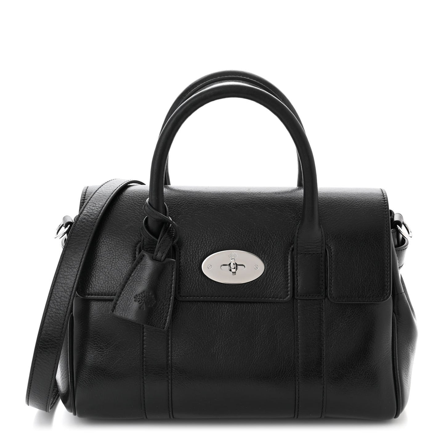 Natural Vegetable Tanned Small Bayswater Black