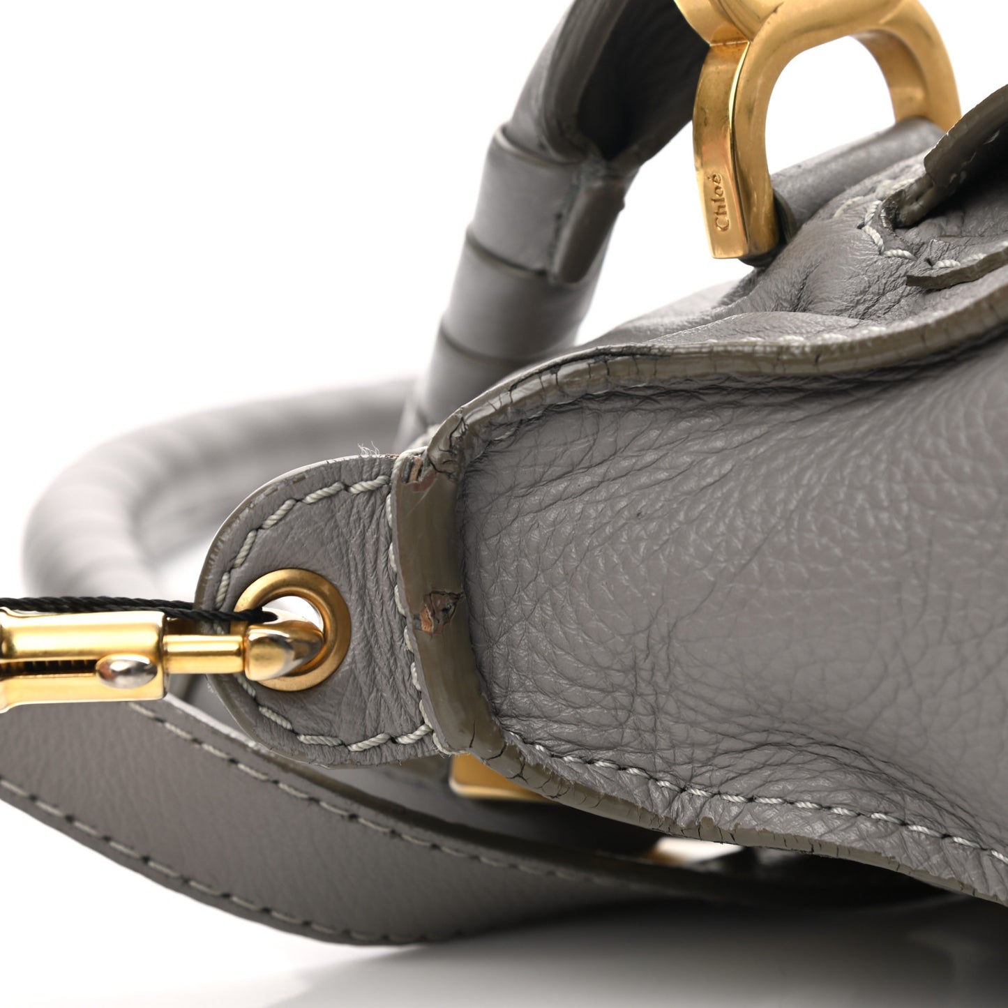 Calfskin Medium Marcie Satchel Cashmere Grey