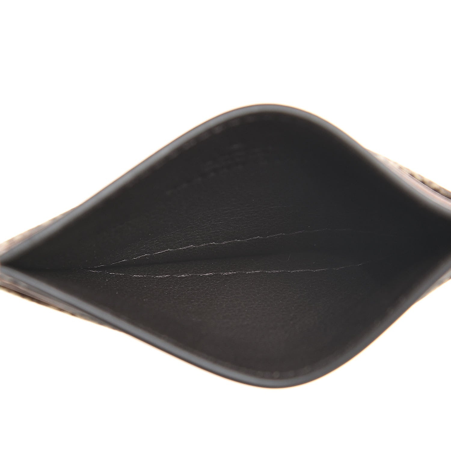 Gucci GG Supreme Monogram Calfskin Card Holder Beige Ebony Cuir 5 of 7