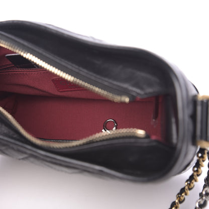 Chanel Aged Calfskin Quilted Small Gabrielle Hobo Black 5 of 11