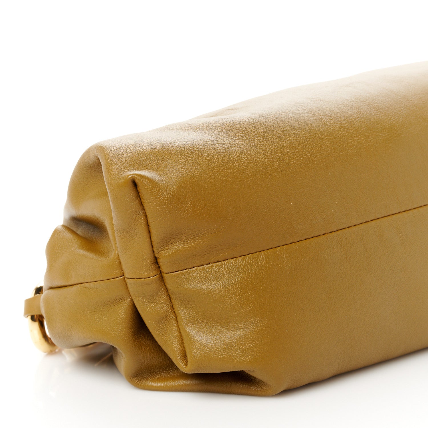 Bottega Veneta Calfskin The Pouch Chain Moutarde 9 of 10