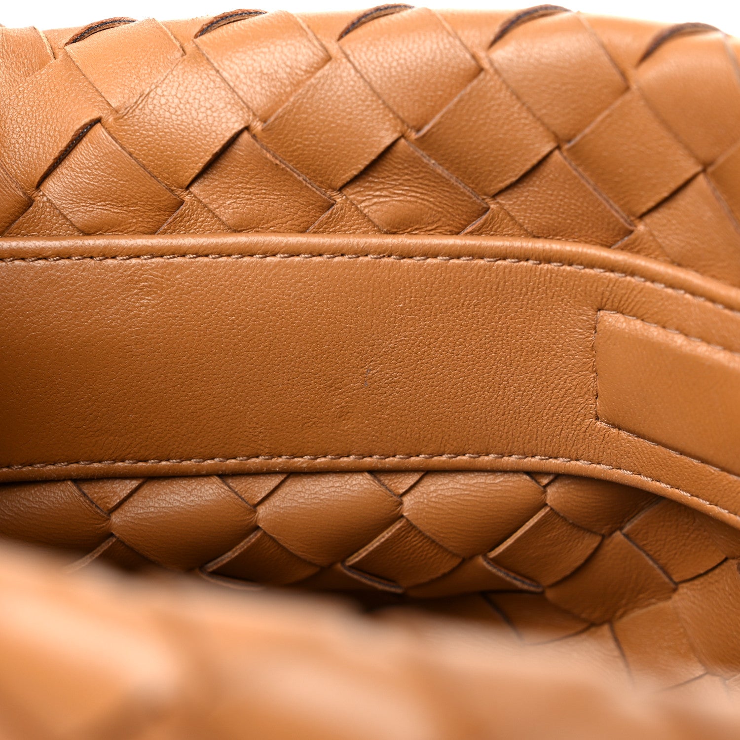 Bottega Veneta Nappa Intrecciato Tie Shoulder Bag Caramel 11 of 14