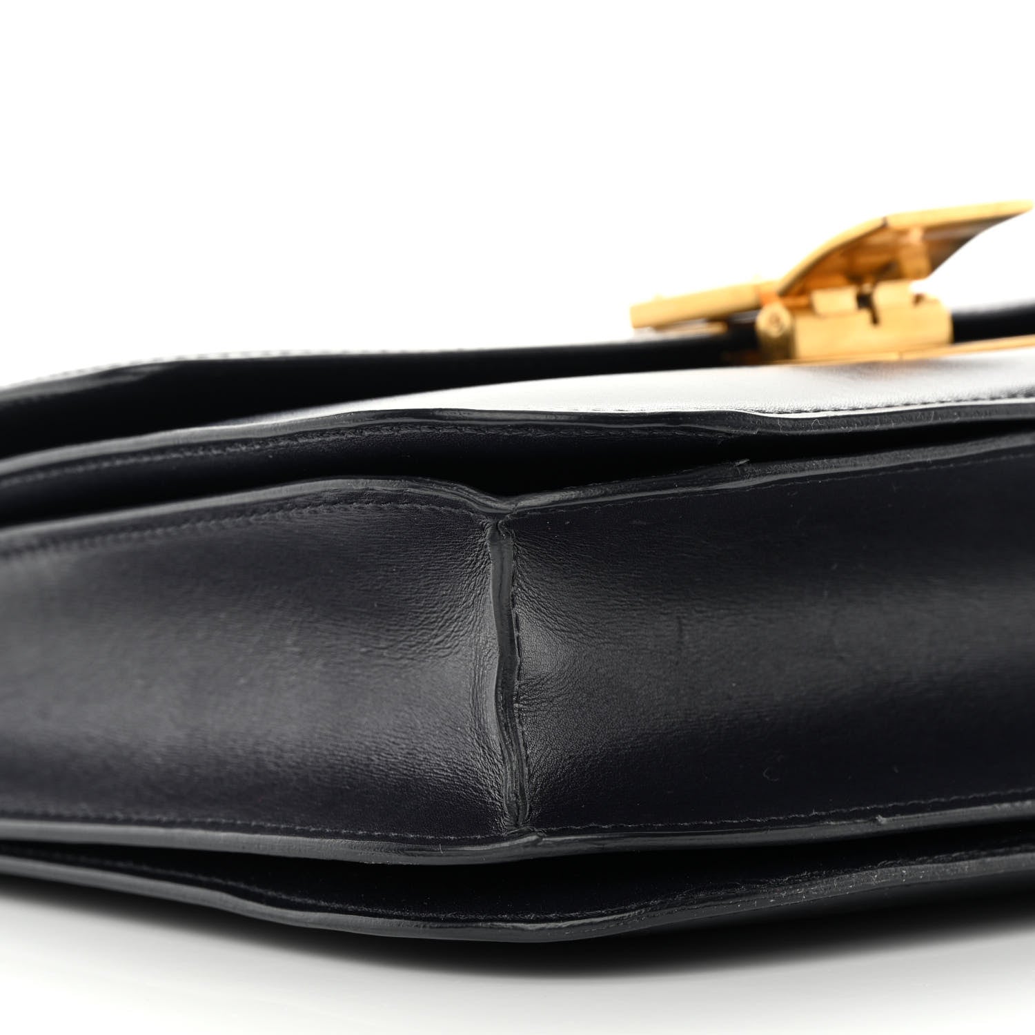 Celine Box Calfskin Medium Classic Box Flap Bag Navy 9 of 17