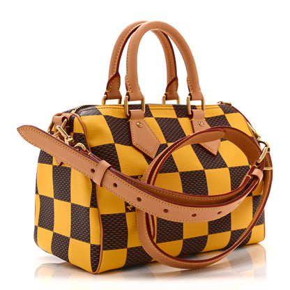 Louis Vuitton Damier Pop Speedy Bandouliere 25 Jaune Mat 3 of 9