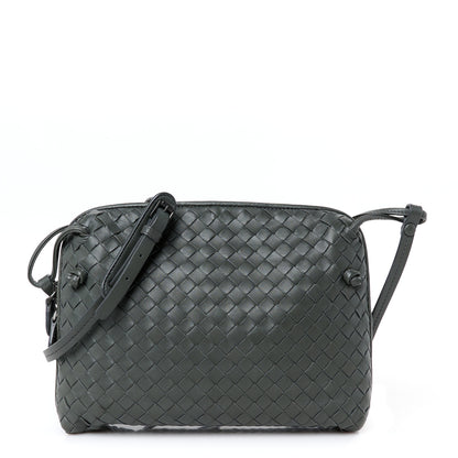 Bottega Veneta Nappa Intrecciato Nodini Crossbody Messenger New Light Grey 1 of 11