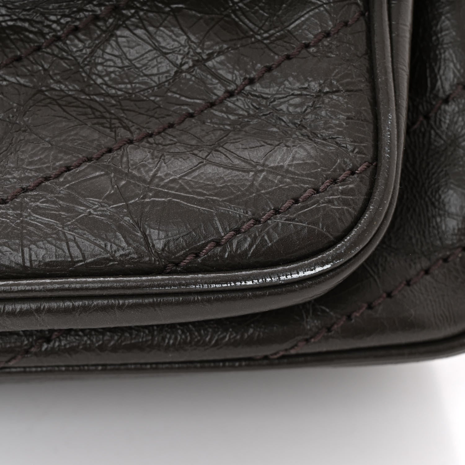 Saint Laurent Crinkled Calfskin Matelasse Monogram Medium Niki Chain Satchel Pebble 11 of 11