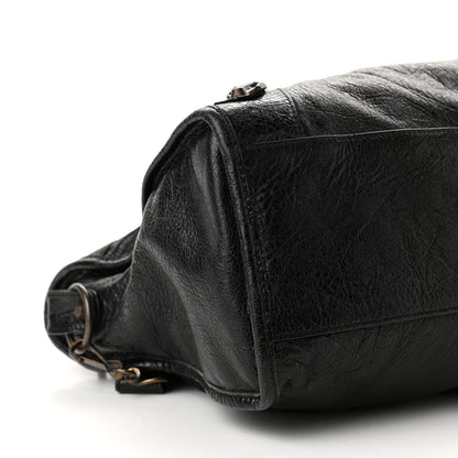 Balenciaga Agneau Classic Hardware City Logo Strap Black White 8 of 9