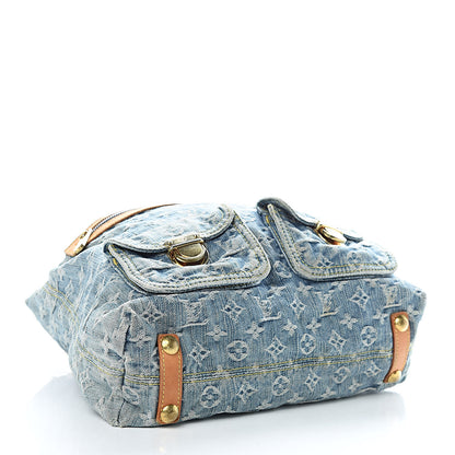 Louis Vuitton Denim Baggy GM Blue 4 of 14