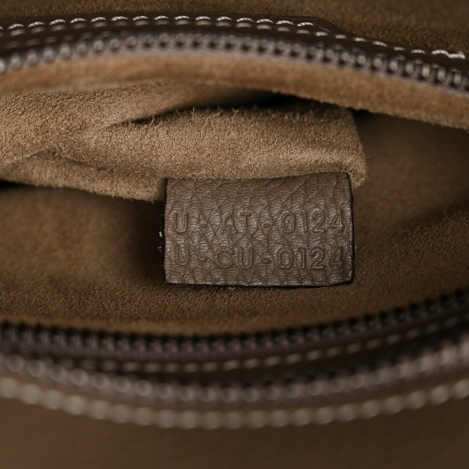 Celine Drummed Calfskin Micro Luggage Souris 6 of 12
