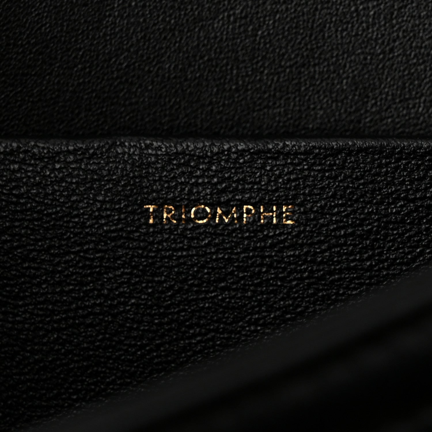 Celine Shiny Calfskin Medium Triomphe Black 8 of 11