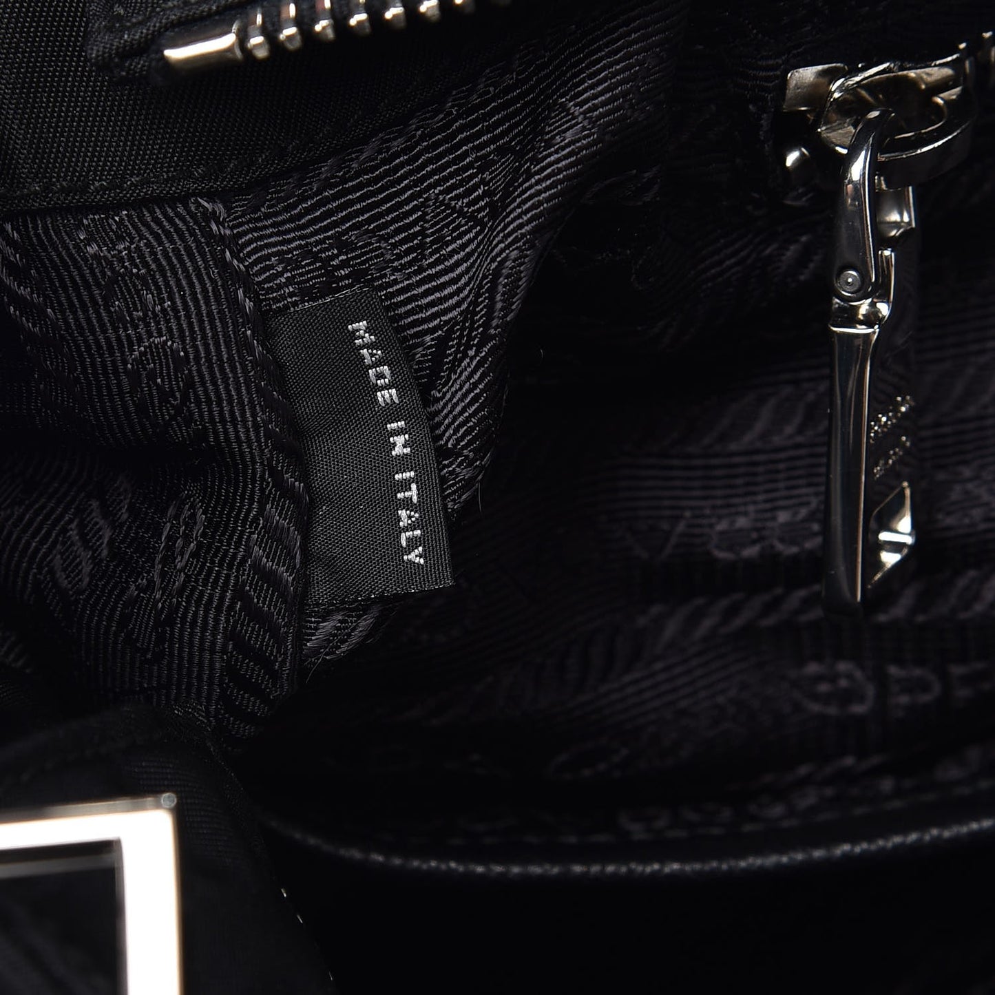 Tessuto Nylon Vela Diaper Bag Black
